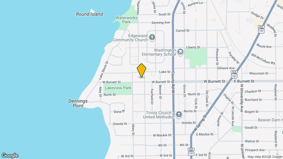 900 W Burnett St Map and Location Details