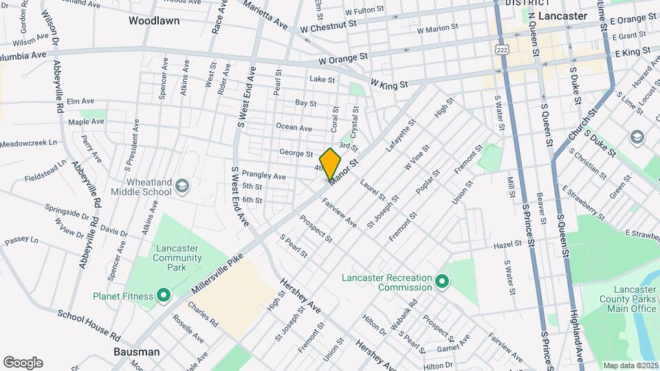 758 Manor St Map and Location Details