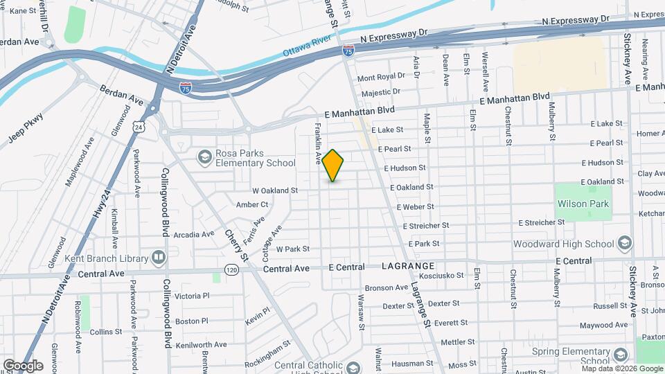 17 E Oakland St Map and Location Details