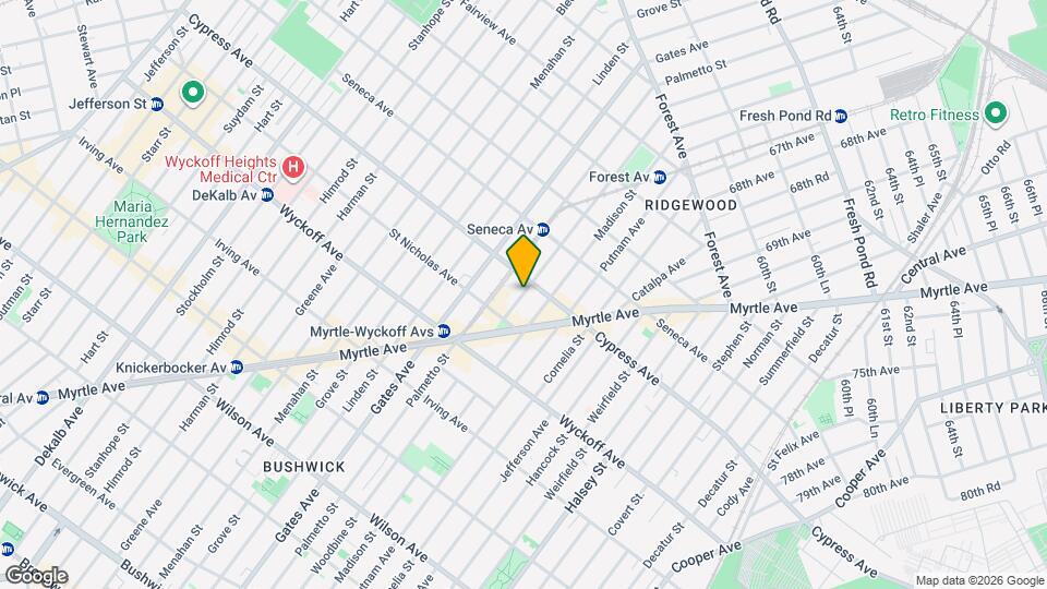 16-84 Woodbine St Map and Location Details