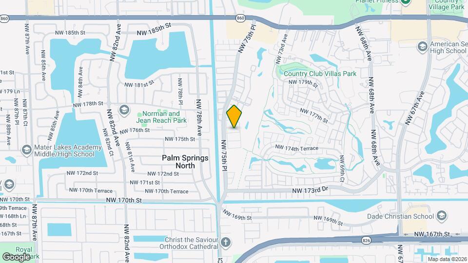 7532 NW 176th St Map and Location Details