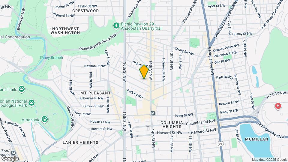 1423 Newton St NW Map and Location Details