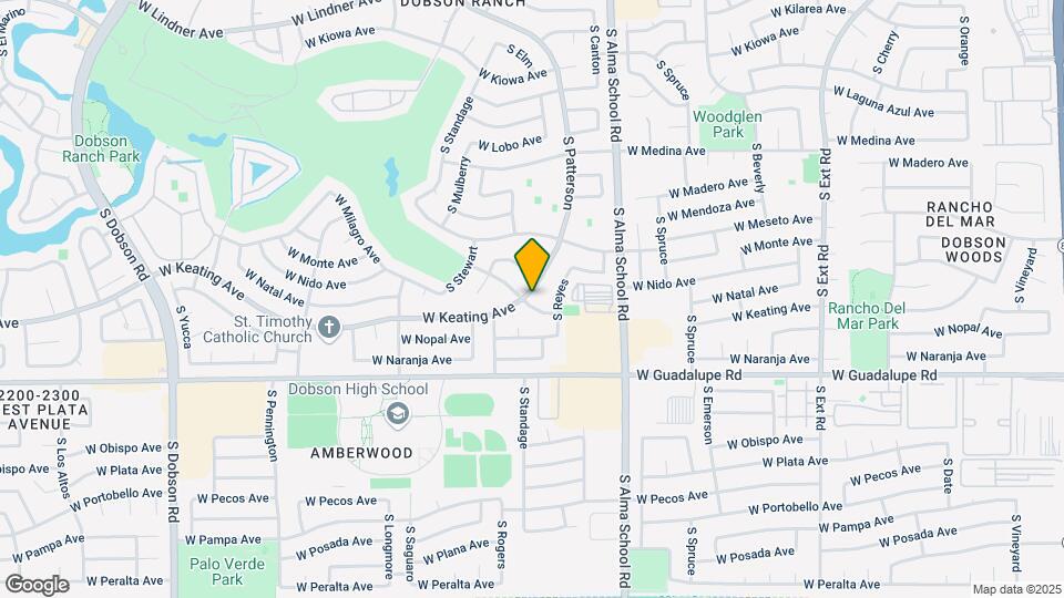 1344 W Nido Ave Map and Location Details