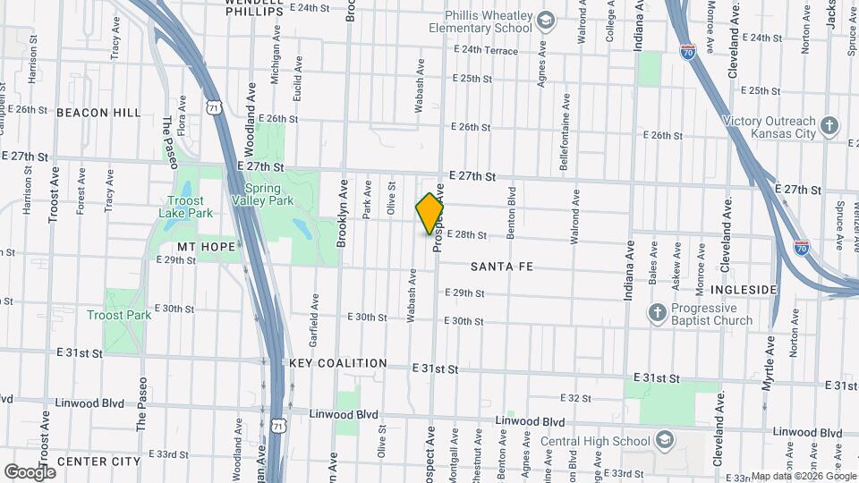 2816 Prospect Ave, Unit #2n Map and Location Details