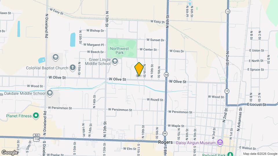 801 N 12th St Mapa y Detalles de la Ubicación