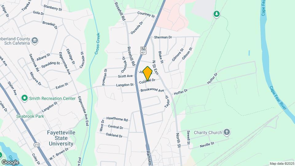 1608 Fayette Ave Map and Location Details