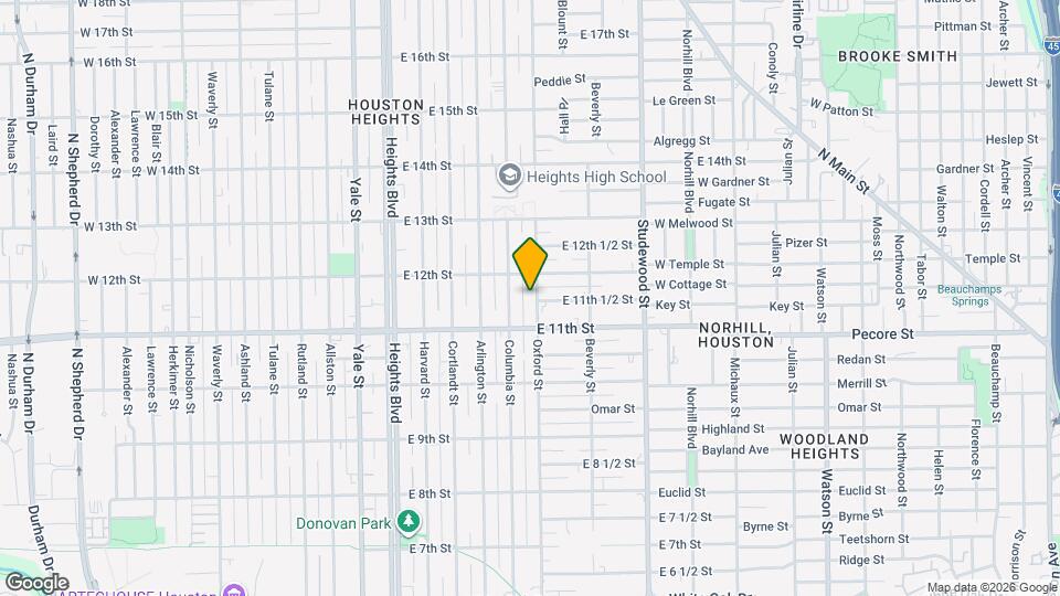 1127 Oxford St Map and Location Details