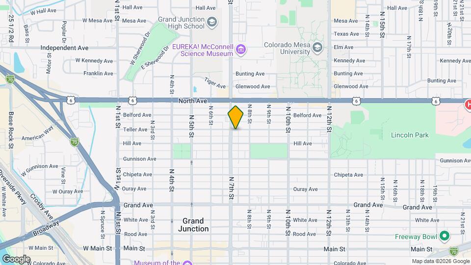 838 N 7th St Map and Location Details