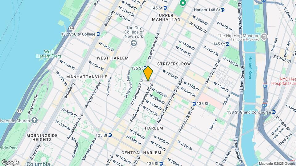 300 W 135th St Map and Location Details