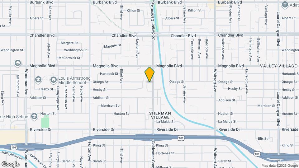 5055 Coldwater Canyon Ave, Unit 217 Map and Location Details
