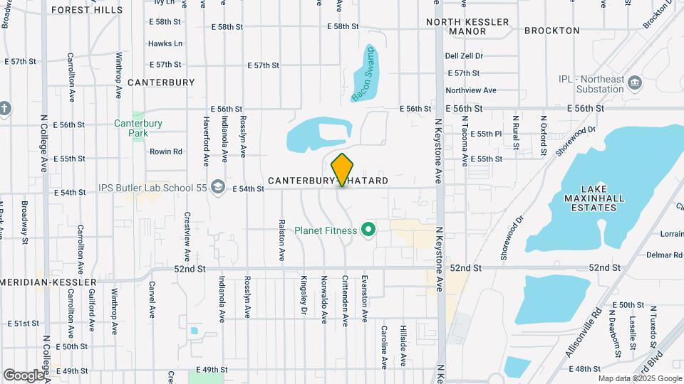 5389 Evanston Ave Map and Location Details