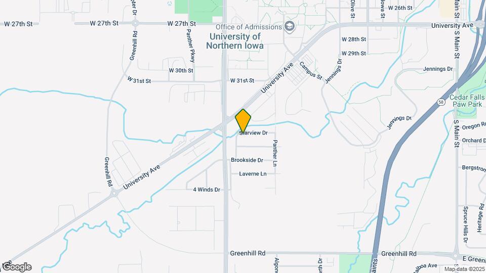 1522 Starview Dr Map and Location Details