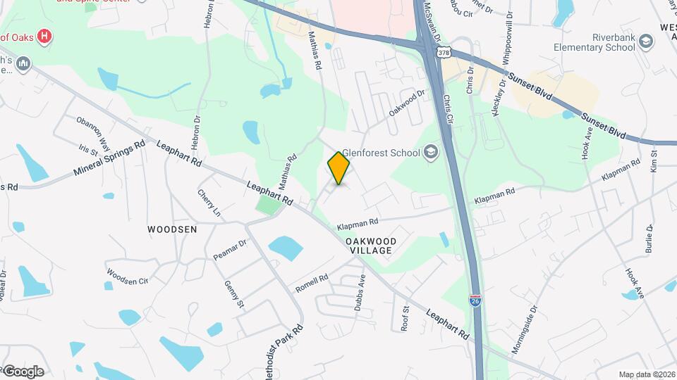 221 Chestnut Oak Ln Map and Location Details