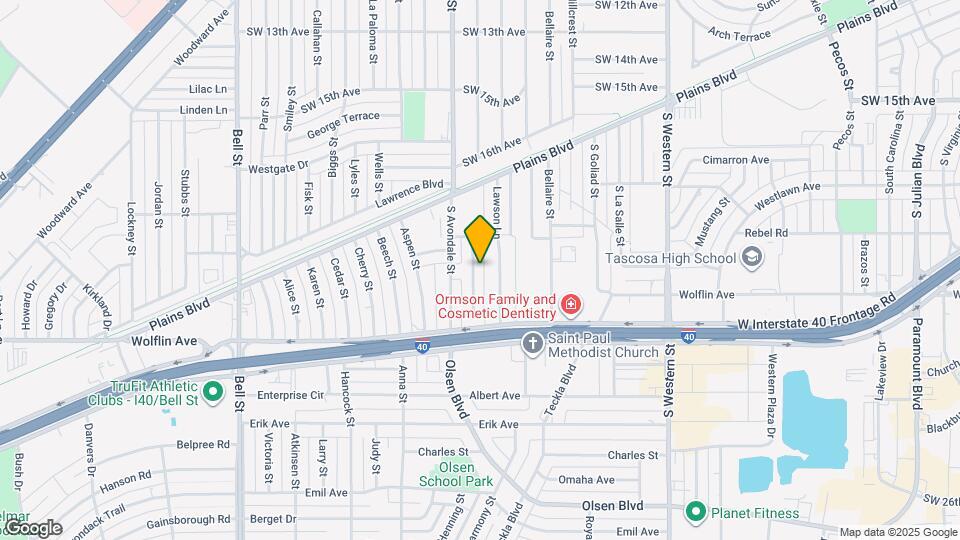 1813 Plateau Ln Map and Location Details