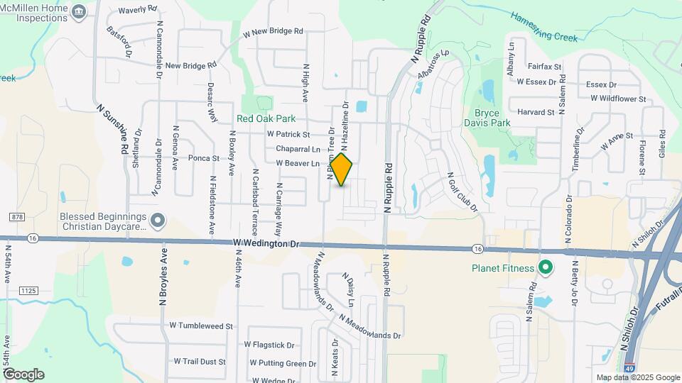 1287 N Sicily Ln Map and Location Details