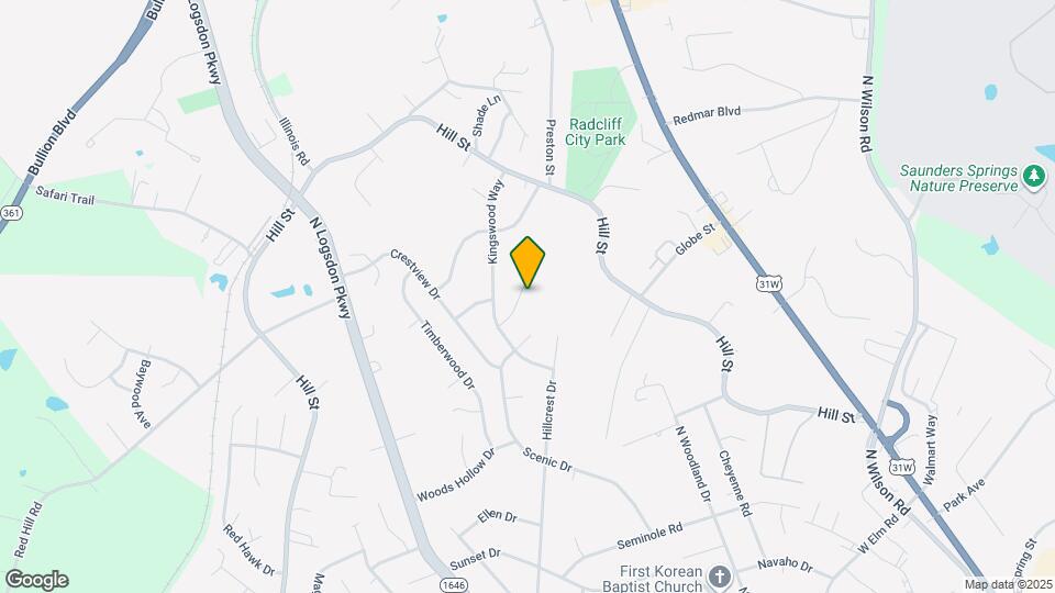 1221 Clear Ridge Ln Map and Location Details