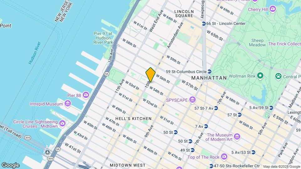 818 Tenth Ave Map and Location Details