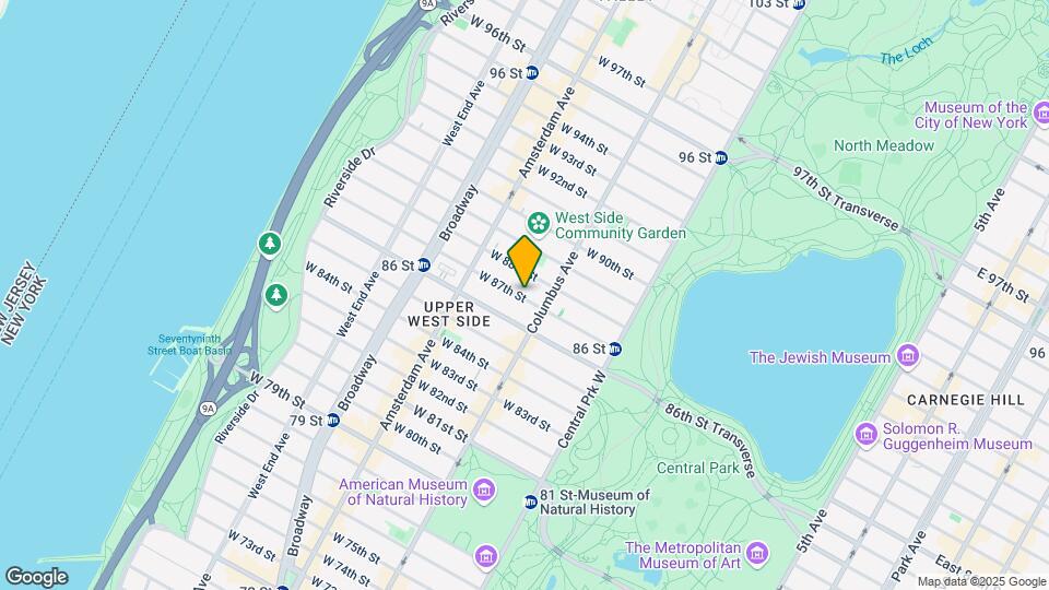 123 W 87th St Map and Location Details