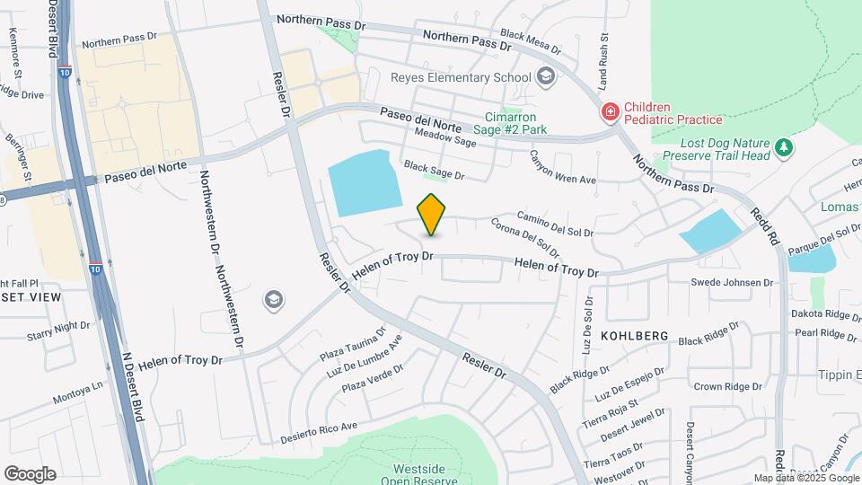 1603 Villa Del Sol St Map and Location Details