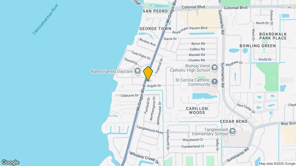 10621 McGregor Blvd Mapa y Detalles de la Ubicación