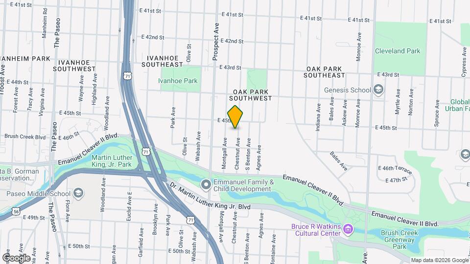 4518 Chestnut Ave Mapa y Detalles de la Ubicación