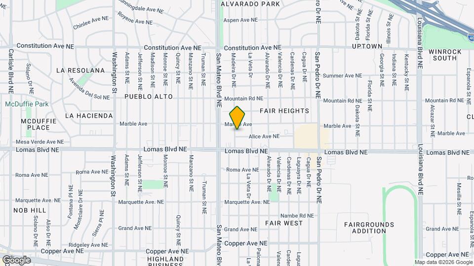 5401 Alice Ave NE Map and Location Details