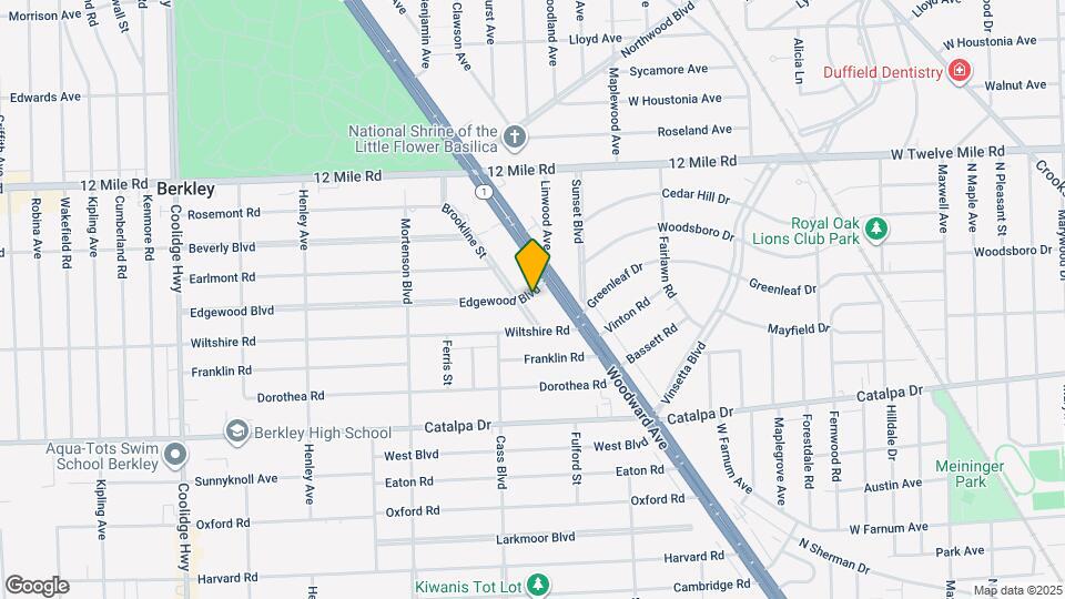 1363 Edgewood Blvd Map and Location Details