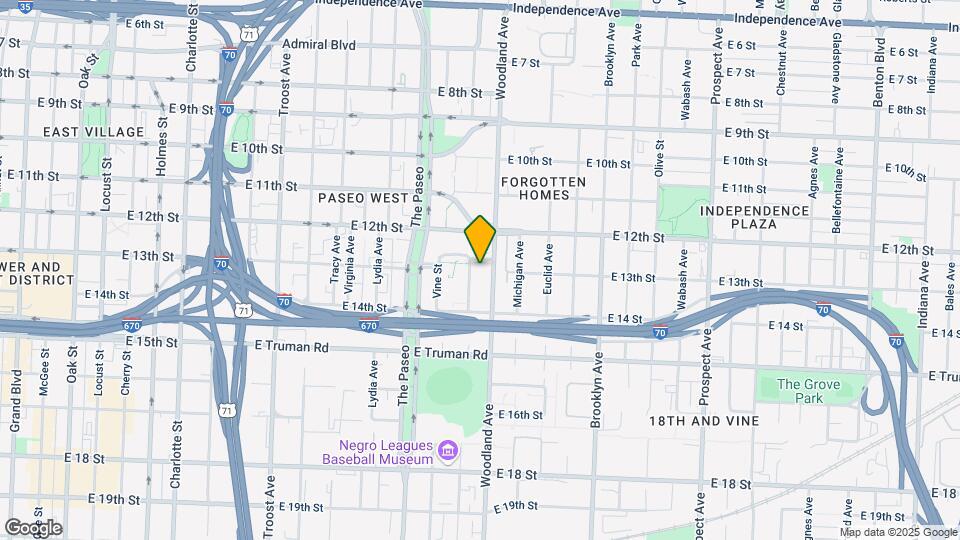 1235-1329 Highland Ave Map and Location Details