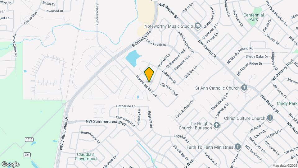 1404 Blue Gill Ln Mapa y Detalles de la Ubicación