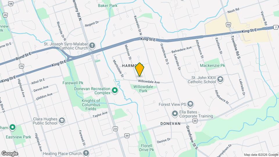 962 Willowdale Ave Map and Location Details