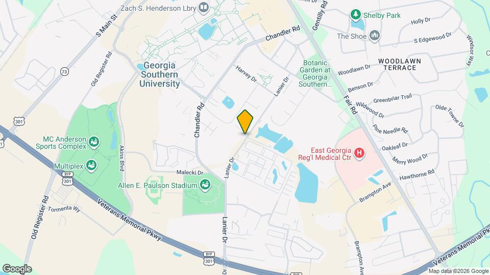 Lanier Apartments Map and Location Details