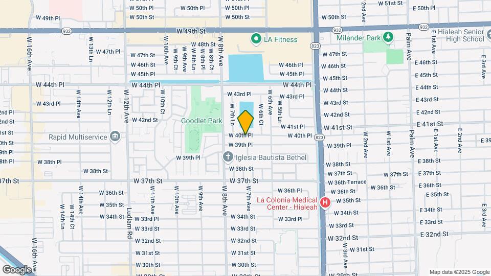 706 W 40th Pl Map and Location Details