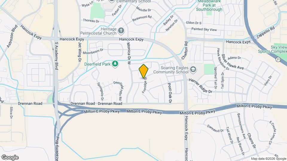 4470 Hollyridge Dr Map and Location Details