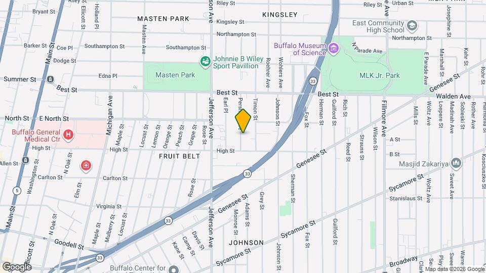 31 Pershing Ave Map and Location Details