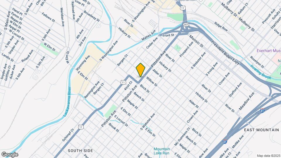 718 Pittston Ave Map and Location Details