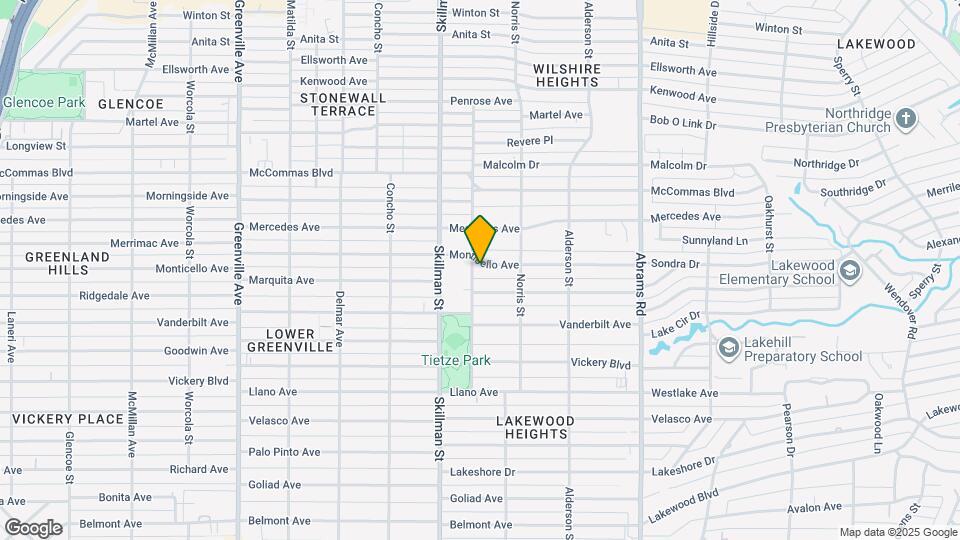 6138 Monticello Ave Map and Location Details