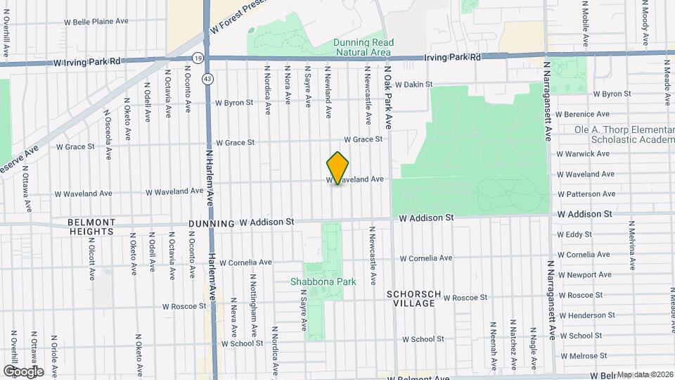 3647 N Newland Ave, Unit CH Mapa y Detalles de la Ubicación
