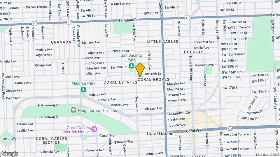537 Zamora Ave Map and Location Details