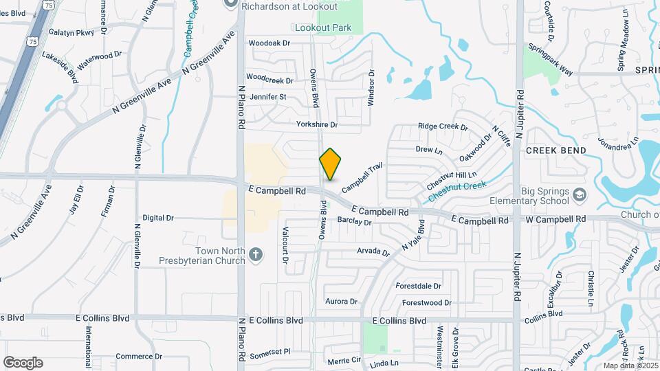 1657 E Campbell Rd Map and Location Details