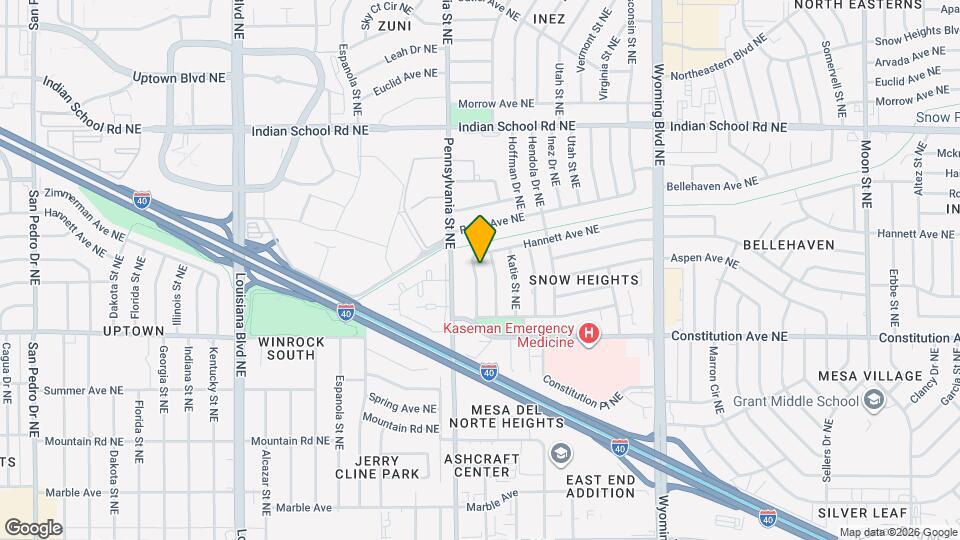 1404 Rhode Island St NE Map and Location Details