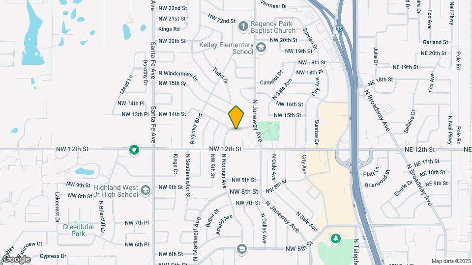 1420 N Norman Ave Map and Location Details