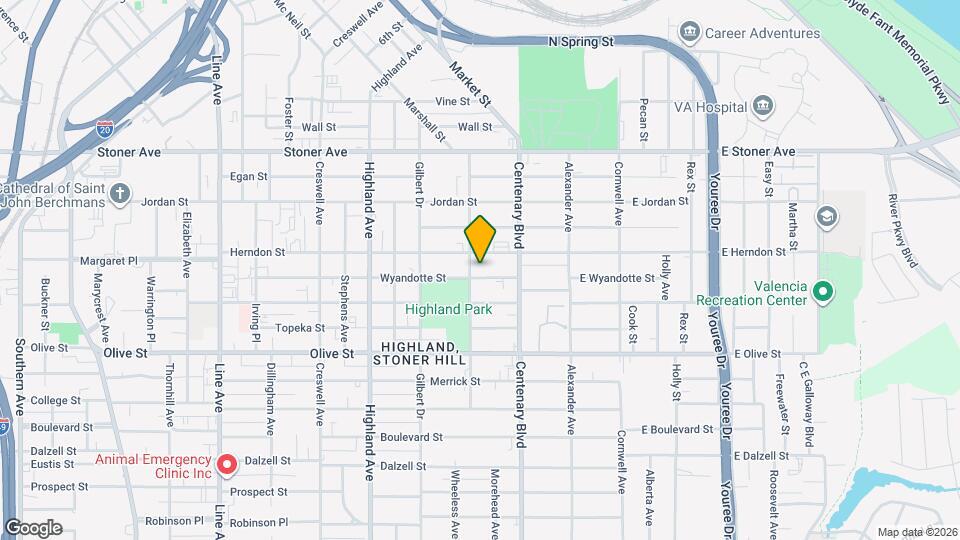 256 Wyandotte St Mapa y Detalles de la Ubicación