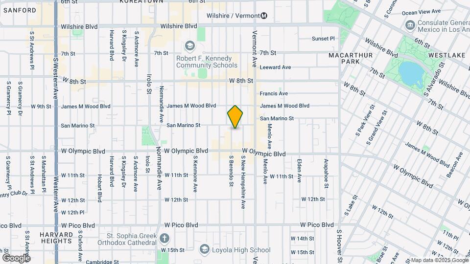 950 S Berendo St Map and Location Details