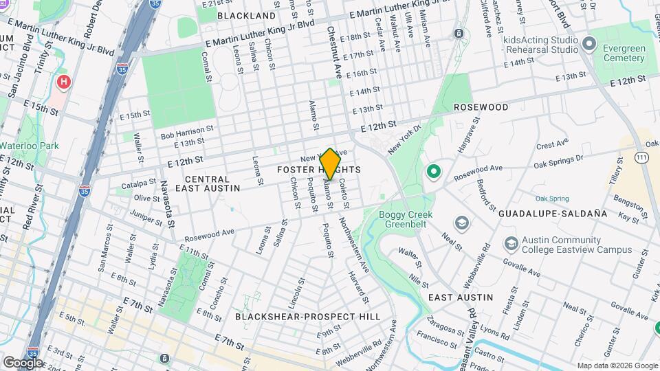 1163 Alamo St Map and Location Details