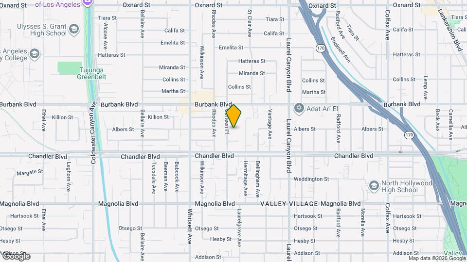 5452 Corteen Pl Map and Location Details