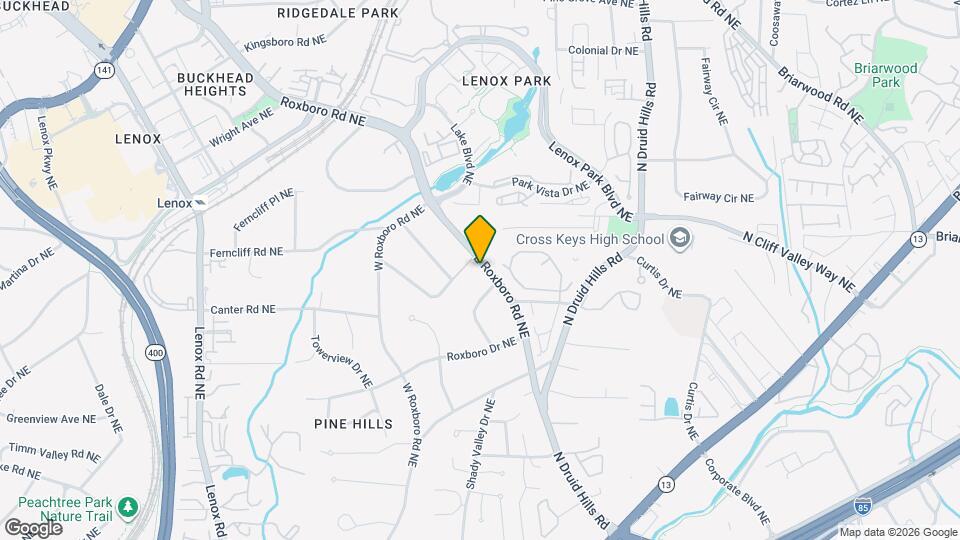 2054 E Roxboro Rd NE, Unit #4 Map and Location Details