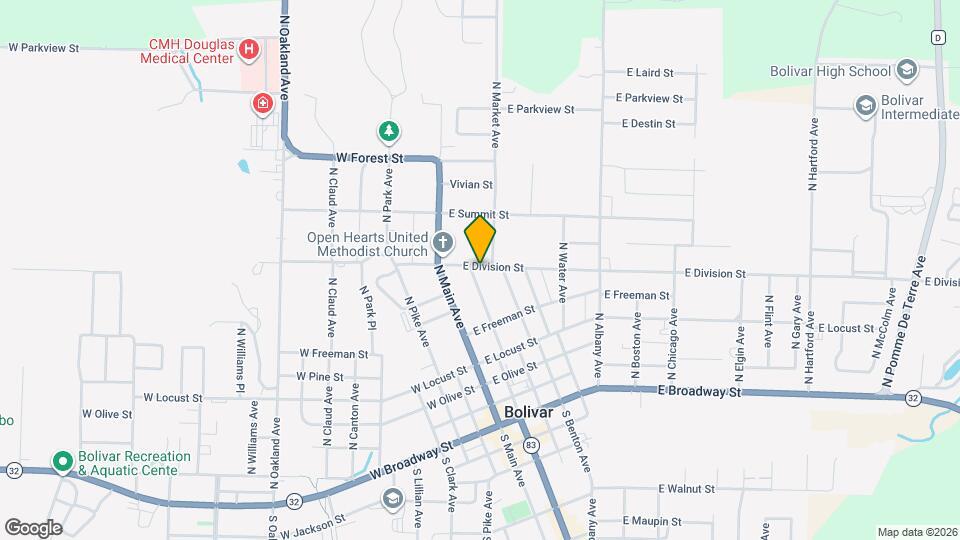 204 E Division St Map and Location Details