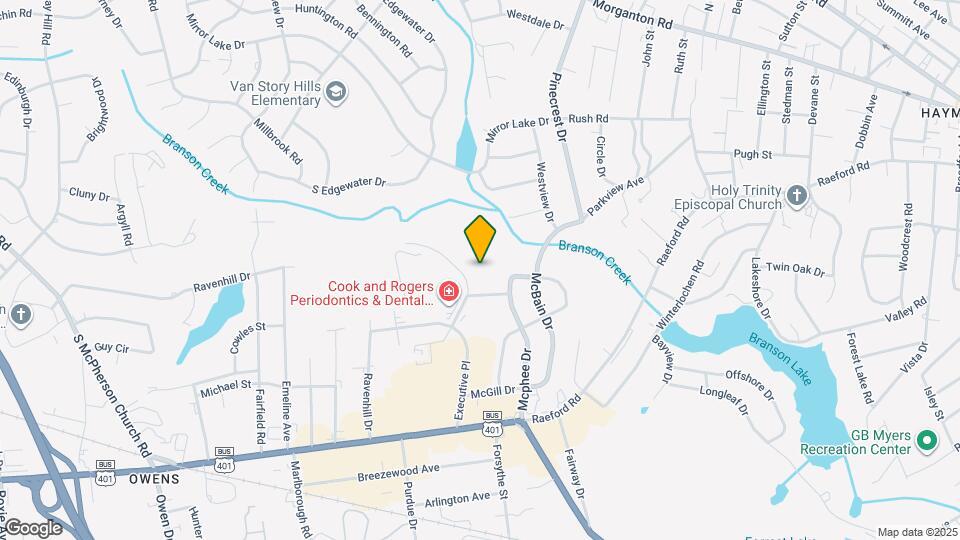 595 Winding Creek Rd Map and Location Details