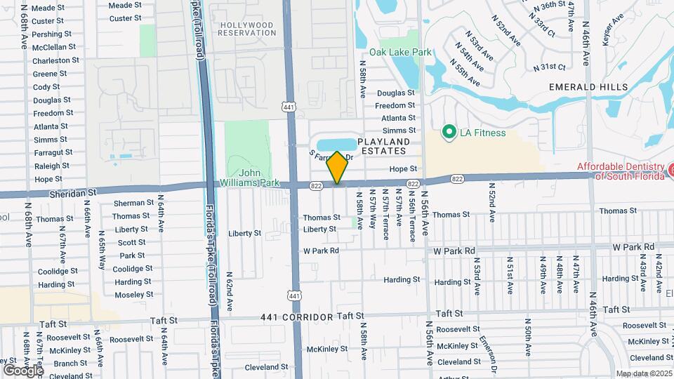 5850 Sheridan St Map and Location Details