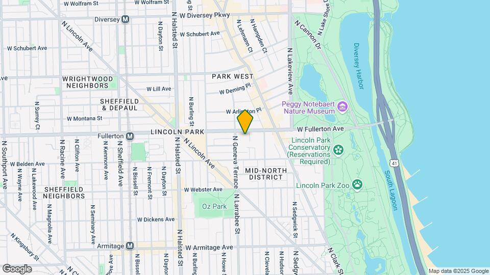 543 W Fullerton Pkwy Map and Location Details
